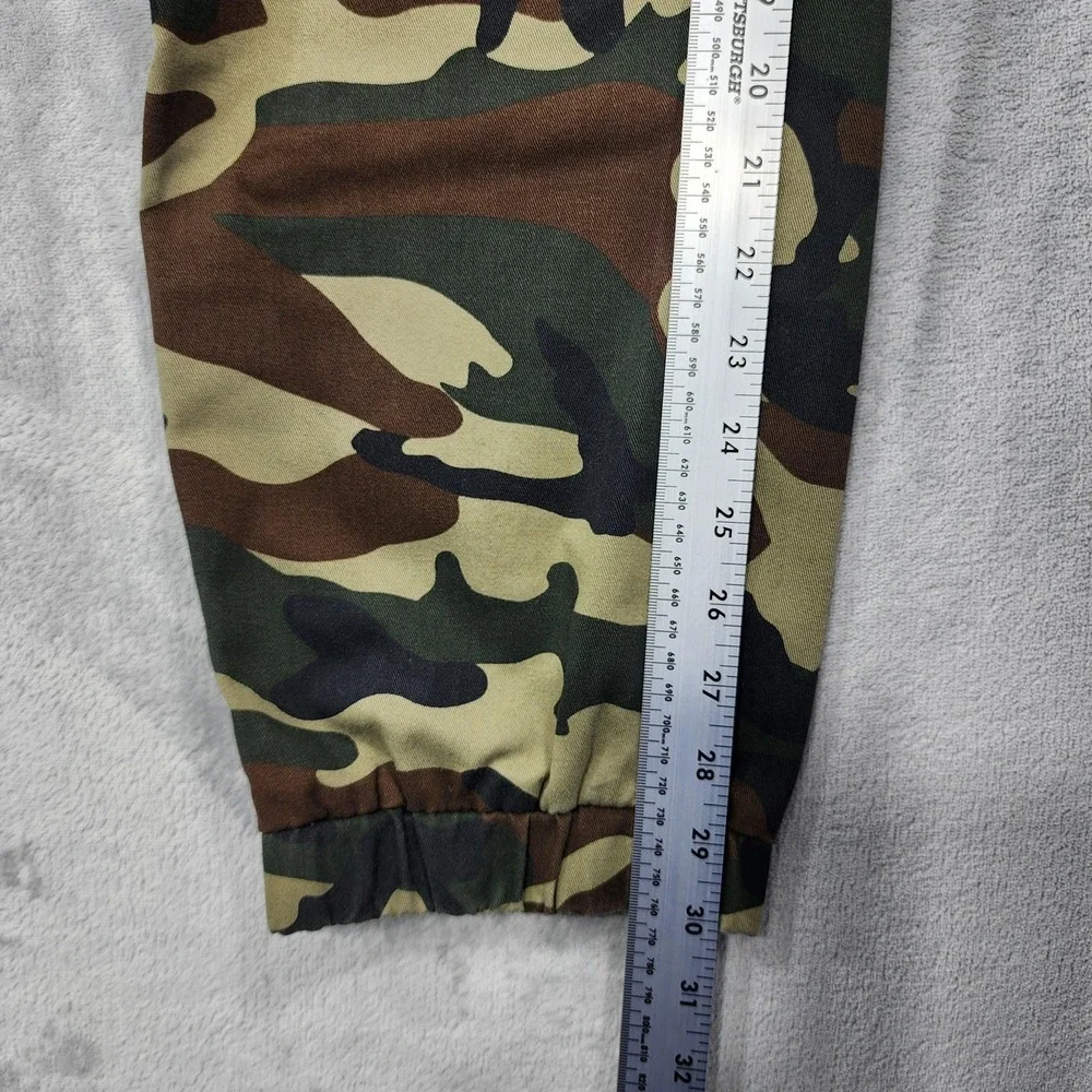 True Religion Pants Mens L Green Camo Cargo Jogger Hunting Streetwear Casual